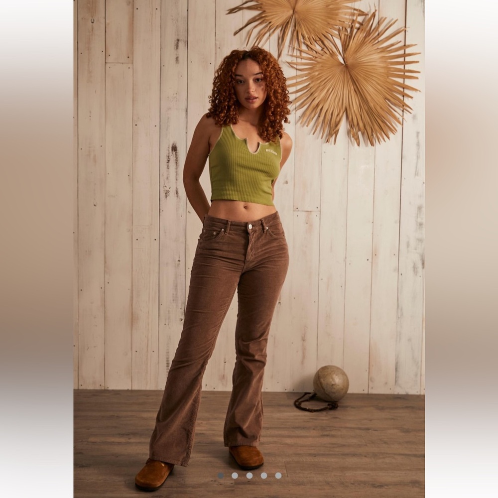 BDG Brown Corduroy Flare Pants